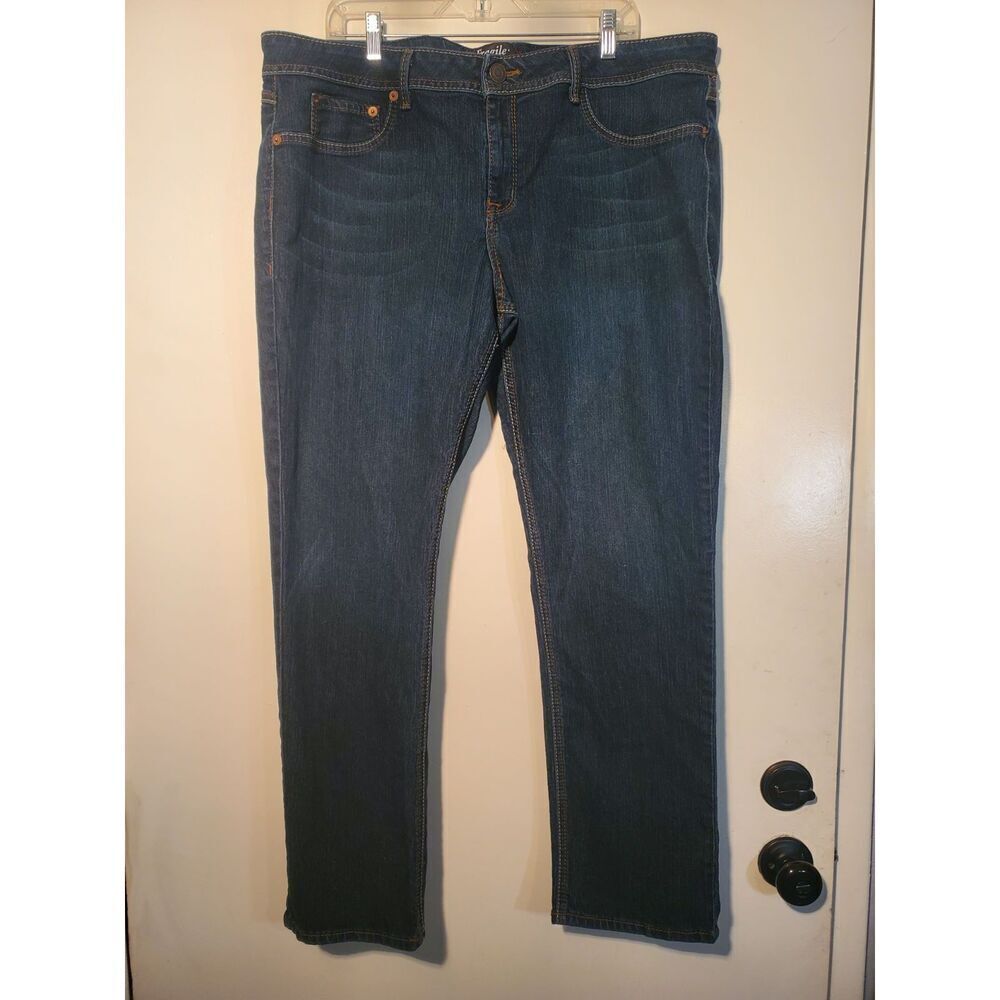 Fragile Straight Leg Blue Jeans Size 22.